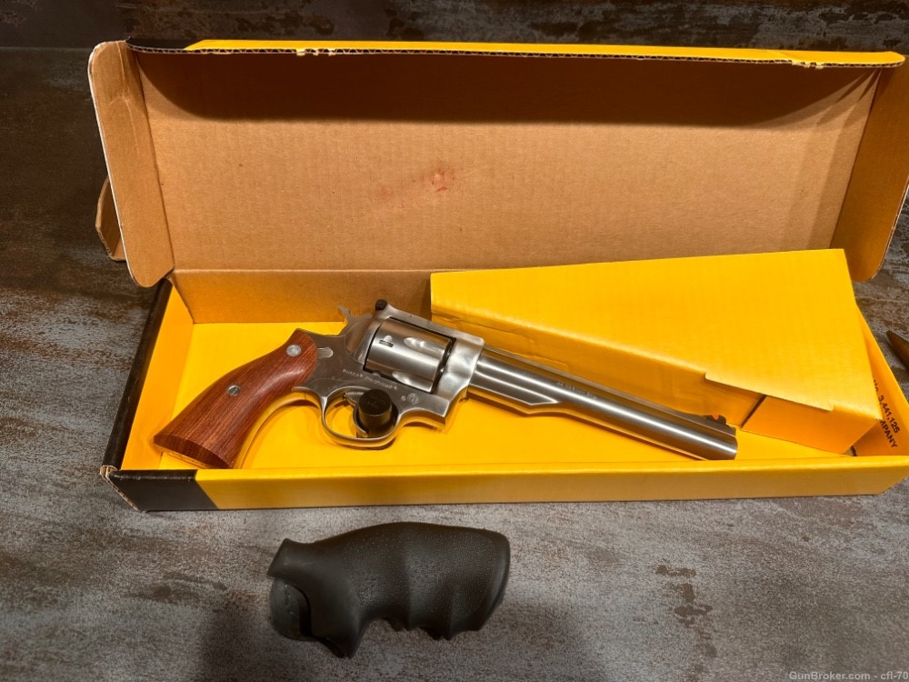 Ruger redhawk 7.5” .44 magnum 2 grips 1993 manufacture date-img-3