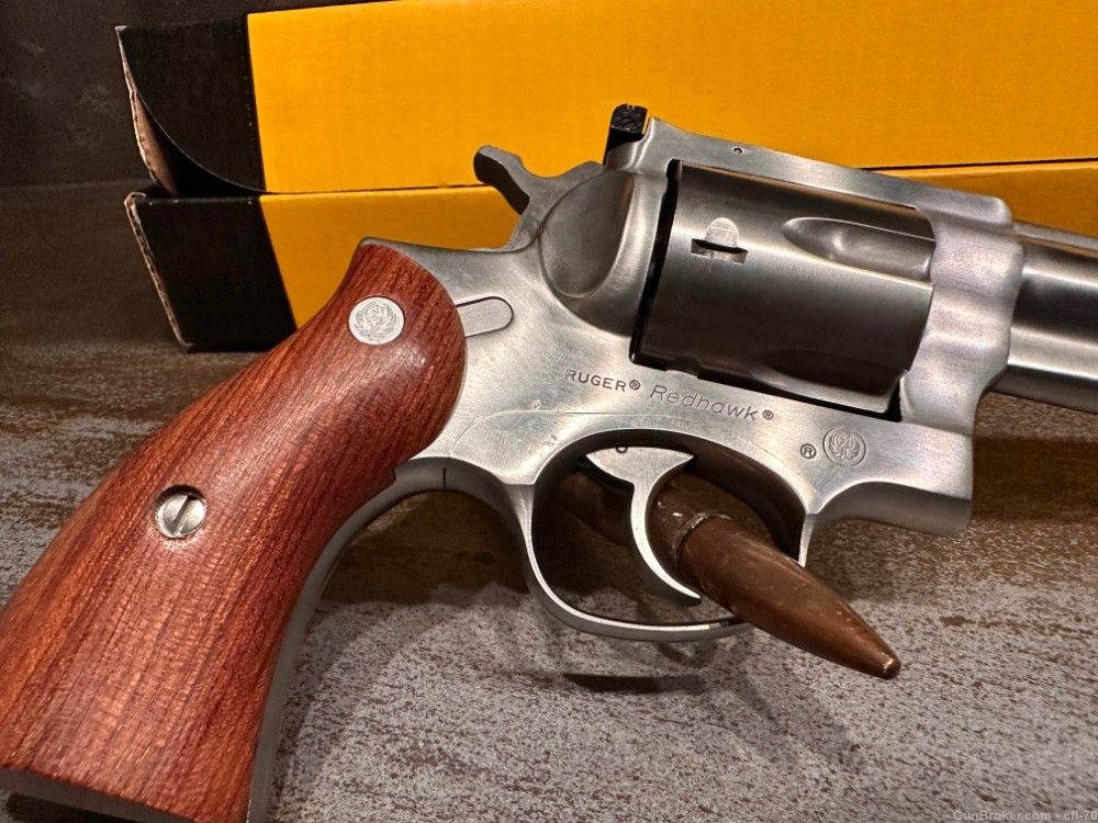 Ruger redhawk 7.5” .44 magnum 2 grips 1993 manufacture date-img-4