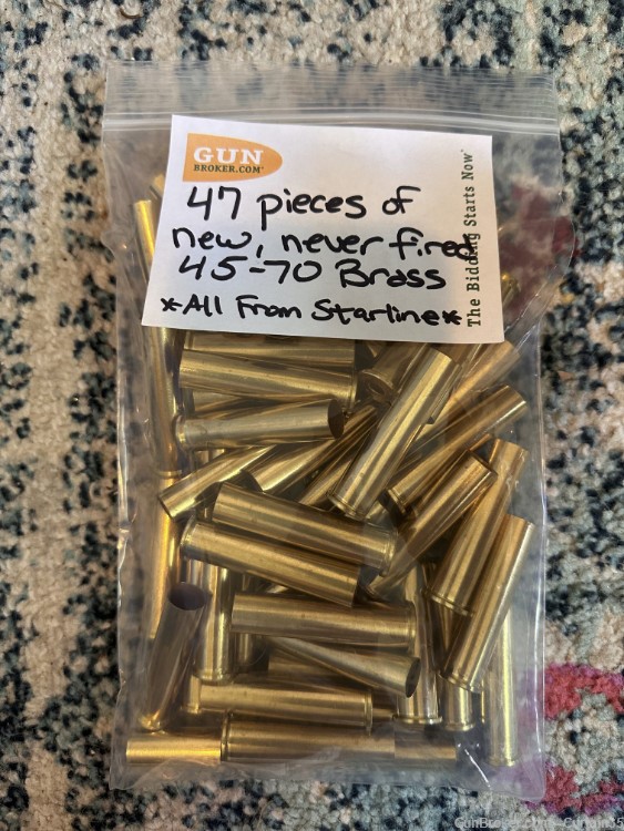 47 Pieces New, Never Fired Starline 45-70 Brass-img-0