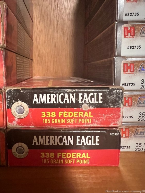 40 rounds FEDERAL American Eagle 185 gr SP .338 Federal ammo-img-0