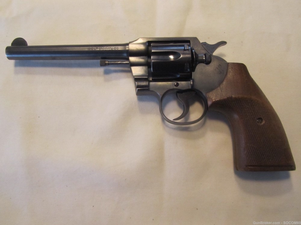 COLT 1932 OFFICIAL POLICE .38 CALIBER REVOLVER W/ RIGHT HAND HOLSTER & CASE-img-2