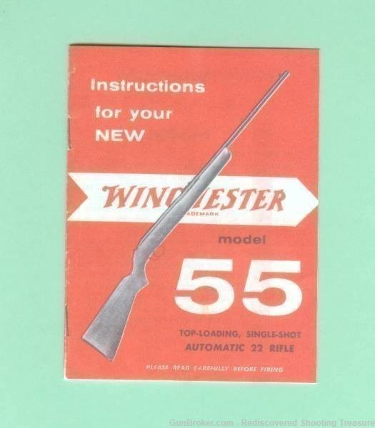 Winchester Model 55 Factory Manual Reproduction-img-0