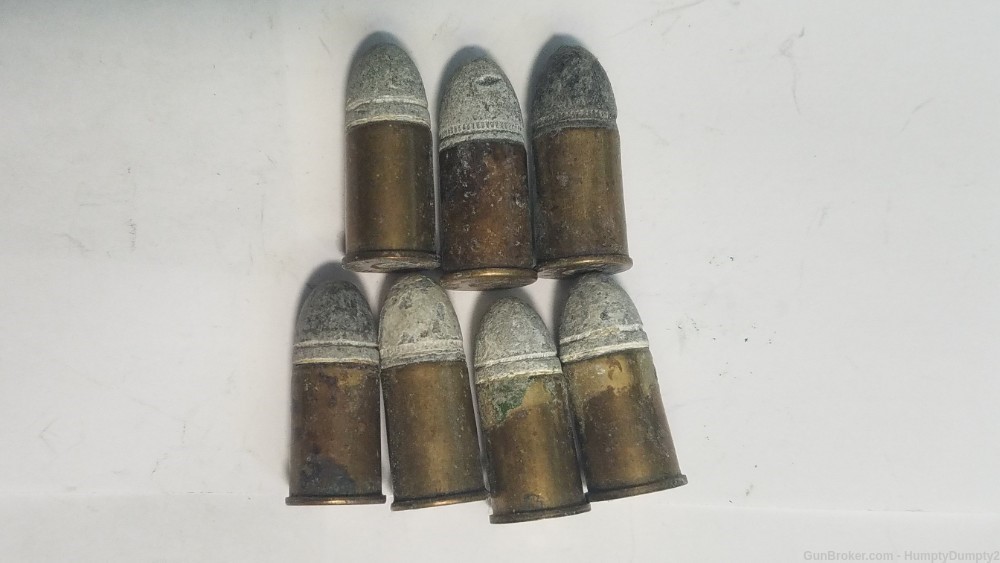 Six Rounds Original Black Powder 44 Webley Ammo UMC Remington Winchester-img-0