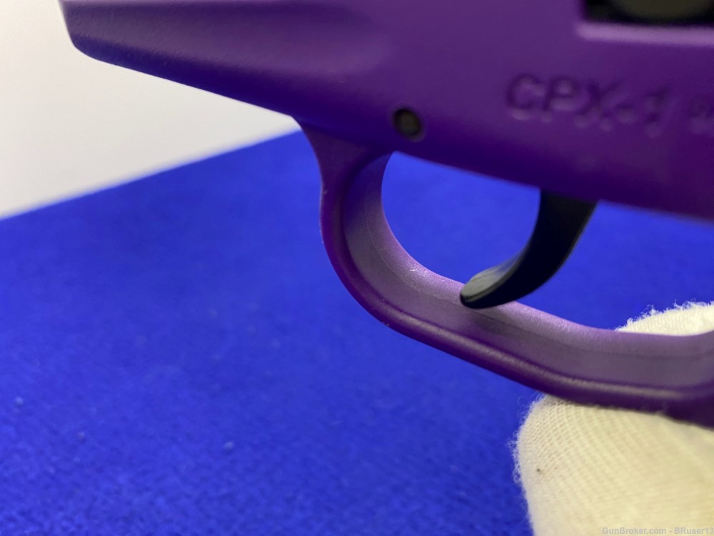 SCCY Industries CPX-1 9mm Black 3.1" *EYE-CATCHING PURPLE POLYMER FRAME*-img-35