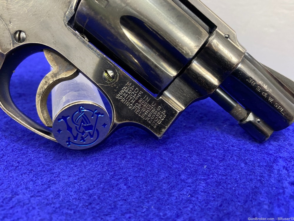 Smith & Wesson 38 Chiefs Special .38spl Blue 2" *PRE-MODEL 36 W/FLAT LATCH*-img-23