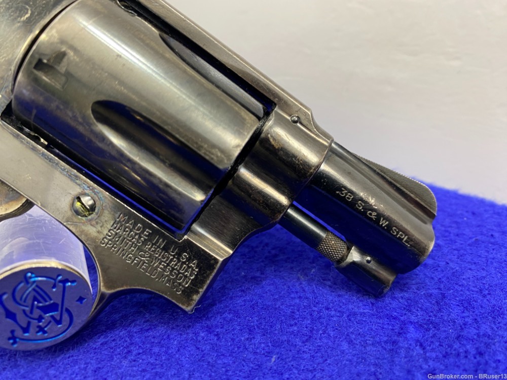 Smith & Wesson 38 Chiefs Special .38spl Blue 2" *PRE-MODEL 36 W/FLAT LATCH*-img-24