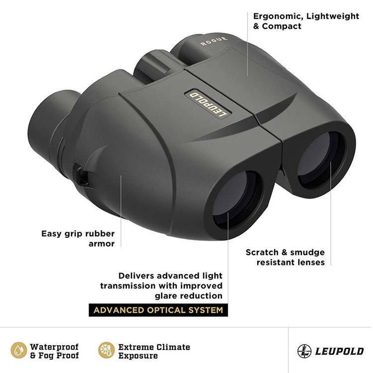 LEUPOLD BX-1 Rogue 8x25mm Compact Black Binocular (59220)-img-5