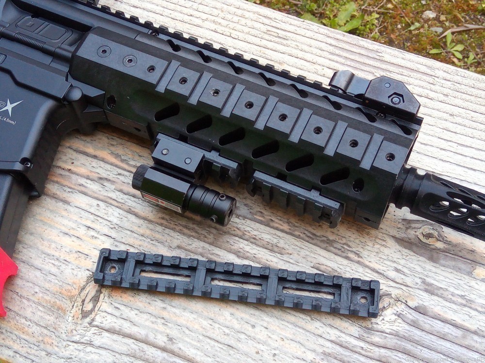 Full-Length 15-Slots Lightweight Picatinny Rail for Sig Sauer MPX Air Rifle-img-0