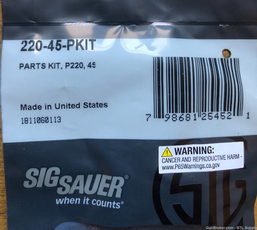 Sig Sauer P220 Parts Kit 45acp-img-0