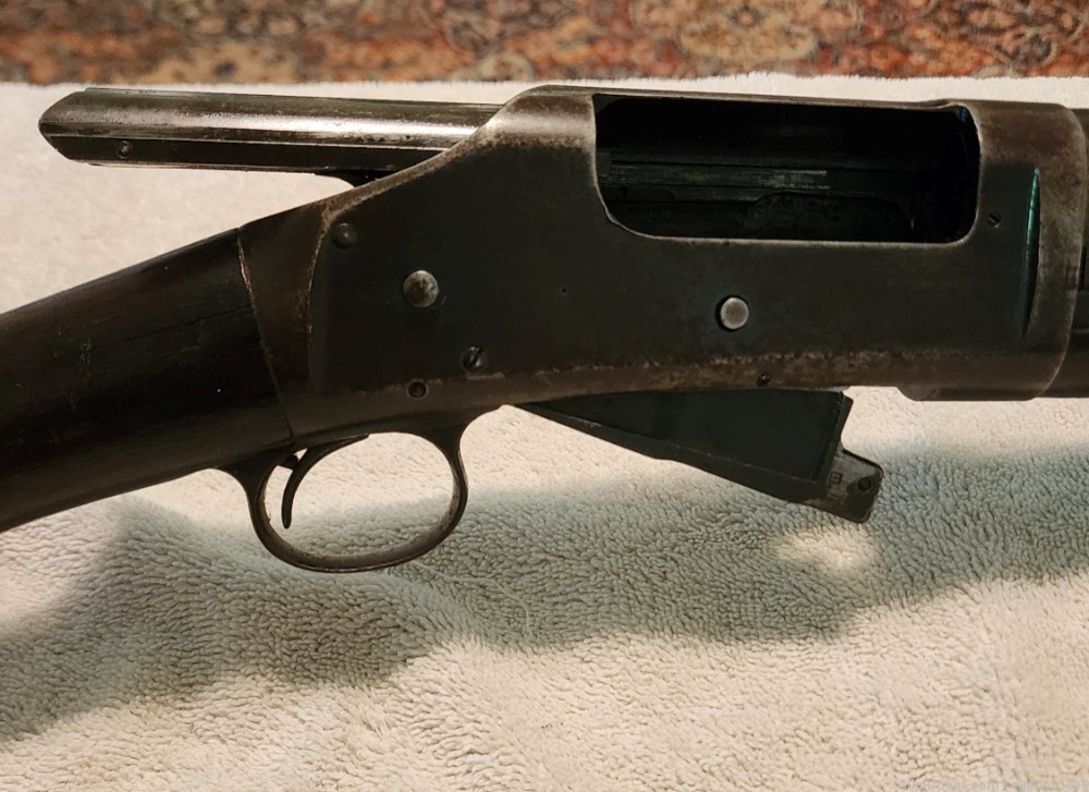 Winchester model 1897 12 gauge takedown riot gun 20"barrel-img-7
