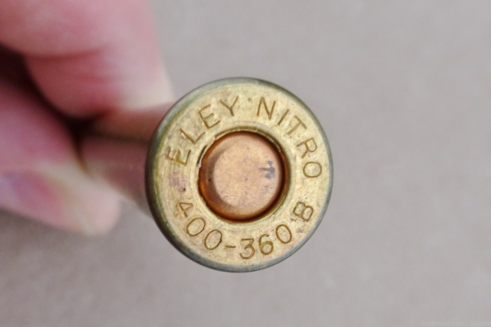 Eley 400-360 B (2-3/4" case) Nitro Express - British Rifle Cartridge-img-0
