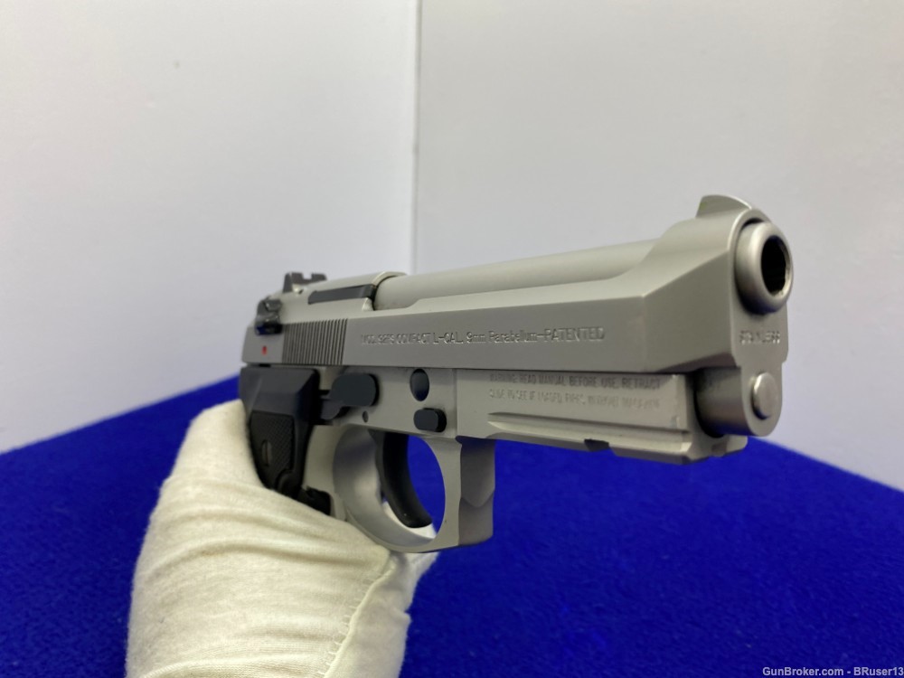 Beretta 92FS Compact L 9mm SS 4 1/4" *HEAD TURNING INOX MODEL* Awesome-img-30