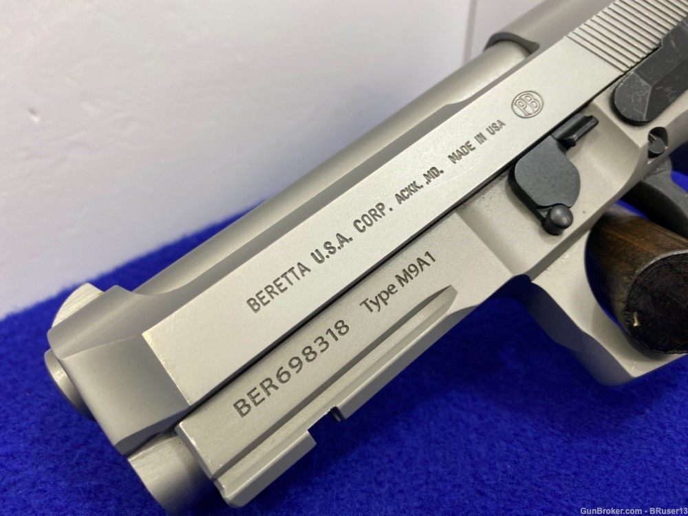Beretta 92FS Compact L 9mm SS 4 1/4" *HEAD TURNING INOX MODEL* Awesome-img-8