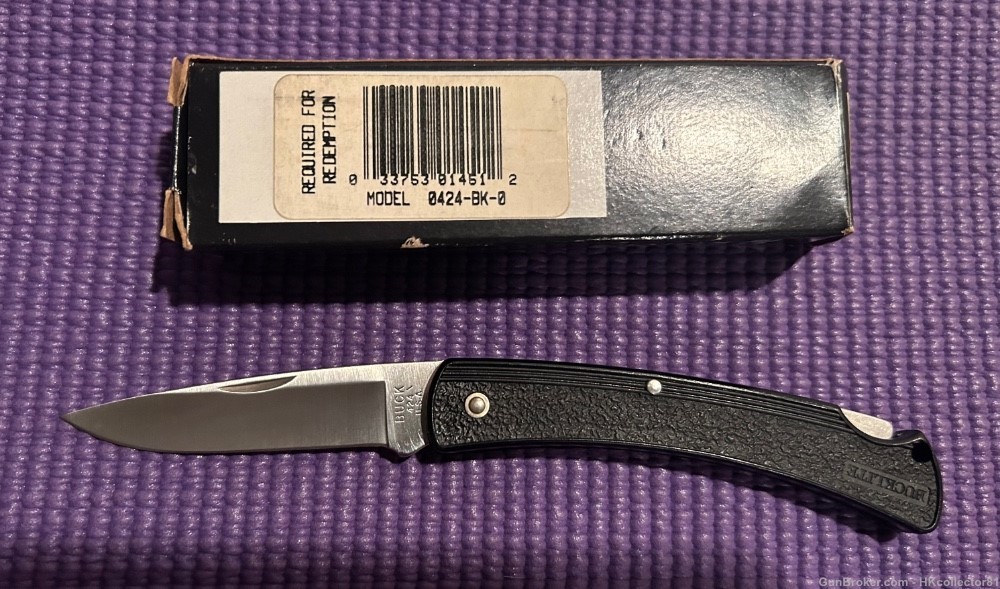 424 BUCKLITE II LOCKBACK FOLDING POCKET KNIFE Vintage-img-1