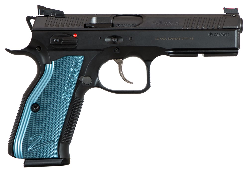 CZ-USA Shadow 2 Black & Blue Pistol 9mm 4.9-img-2