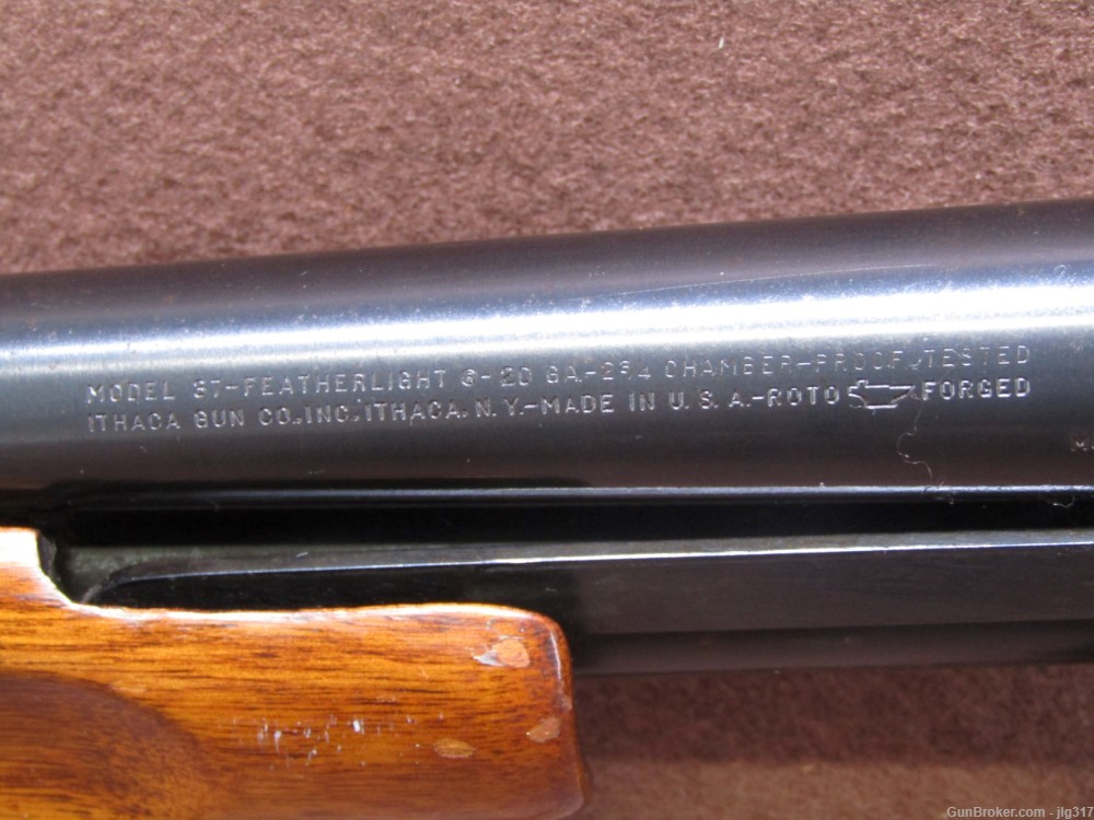 Ithaca 37 Featherlight 20 GA 2 3/4" Chamber Pump Action Shotgun-img-15