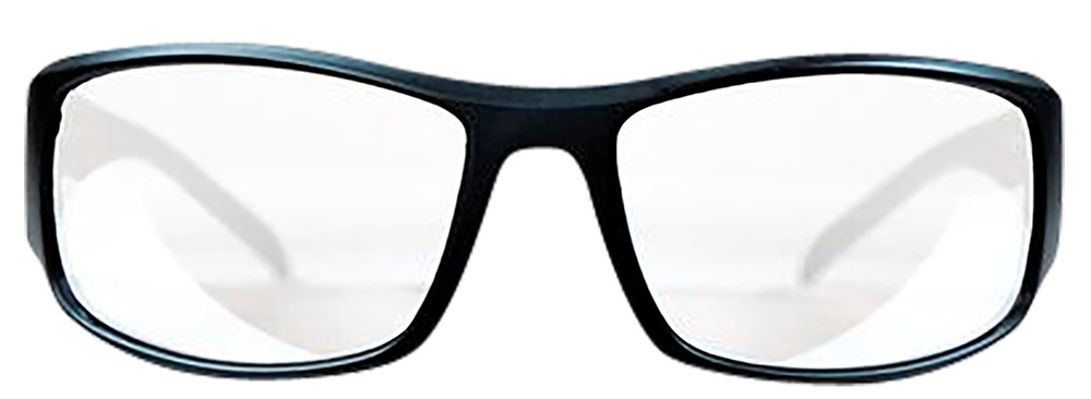 M&P Accessories 110168 Thunderbolt Shooting Glasses Clear Mirror Lens Black-img-0