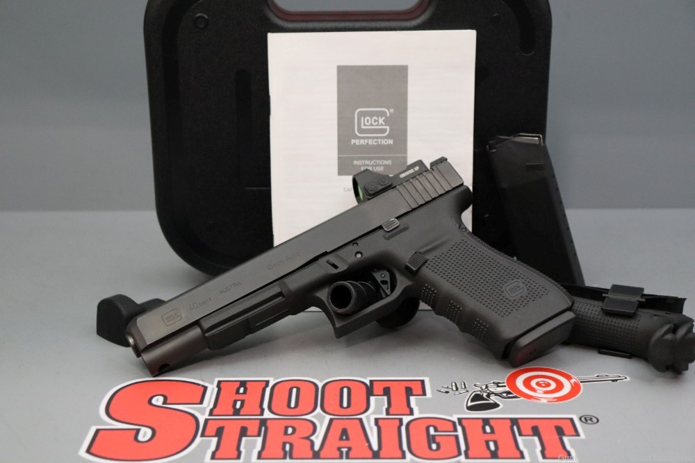 Glock 40 Gen 4  6.02" 10mm w/Case & Optic -img-0