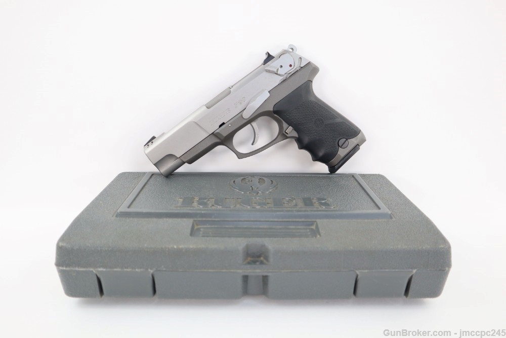 Nice Stainless Ruger P90 .45 ACP Pistol W/ Box W/ 3 Mags Made In 2004 6622-img-0