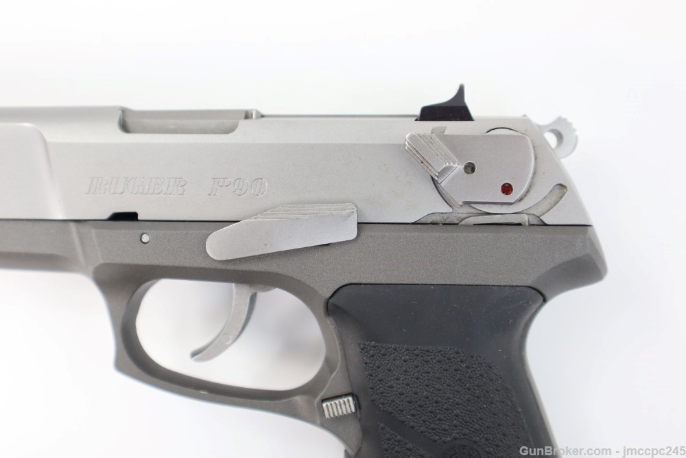 Nice Stainless Ruger P90 .45 ACP Pistol W/ Box W/ 3 Mags Made In 2004 6622-img-9