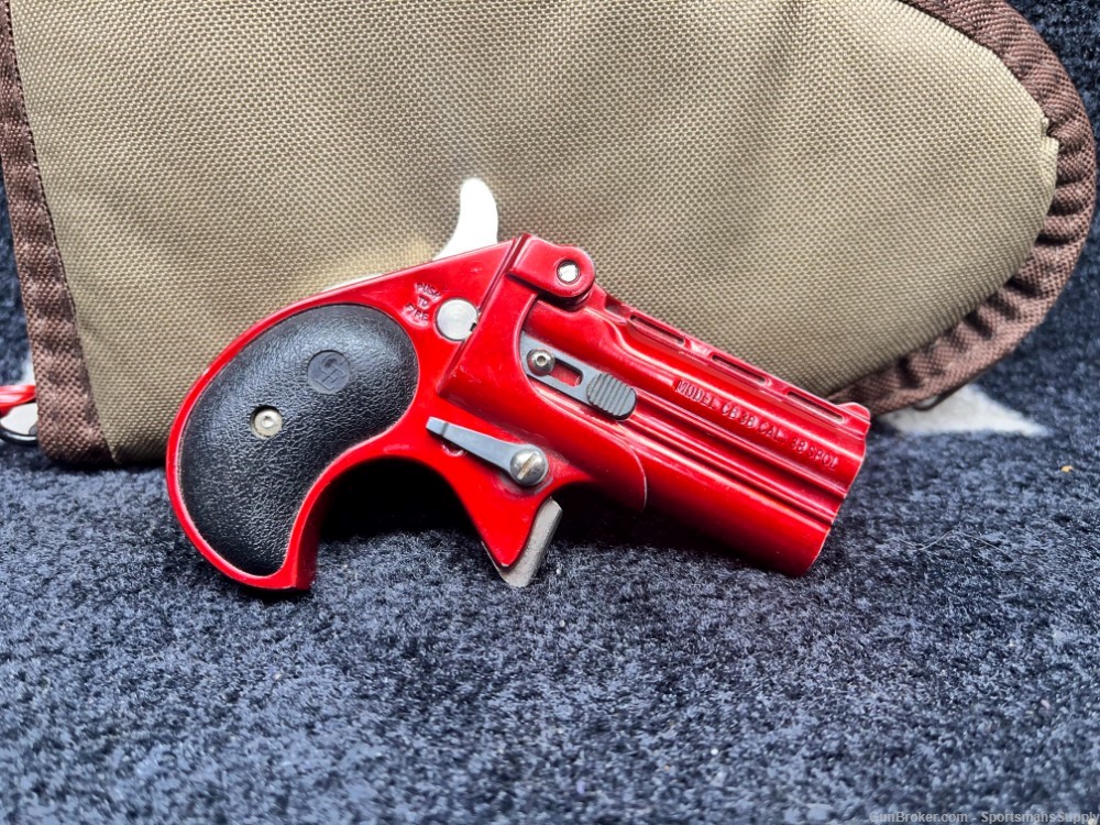 USED Cobra Firearms CB38 Fire Red in 38 Spl with a 3" Brl and Holds 2 Rnds!-img-0