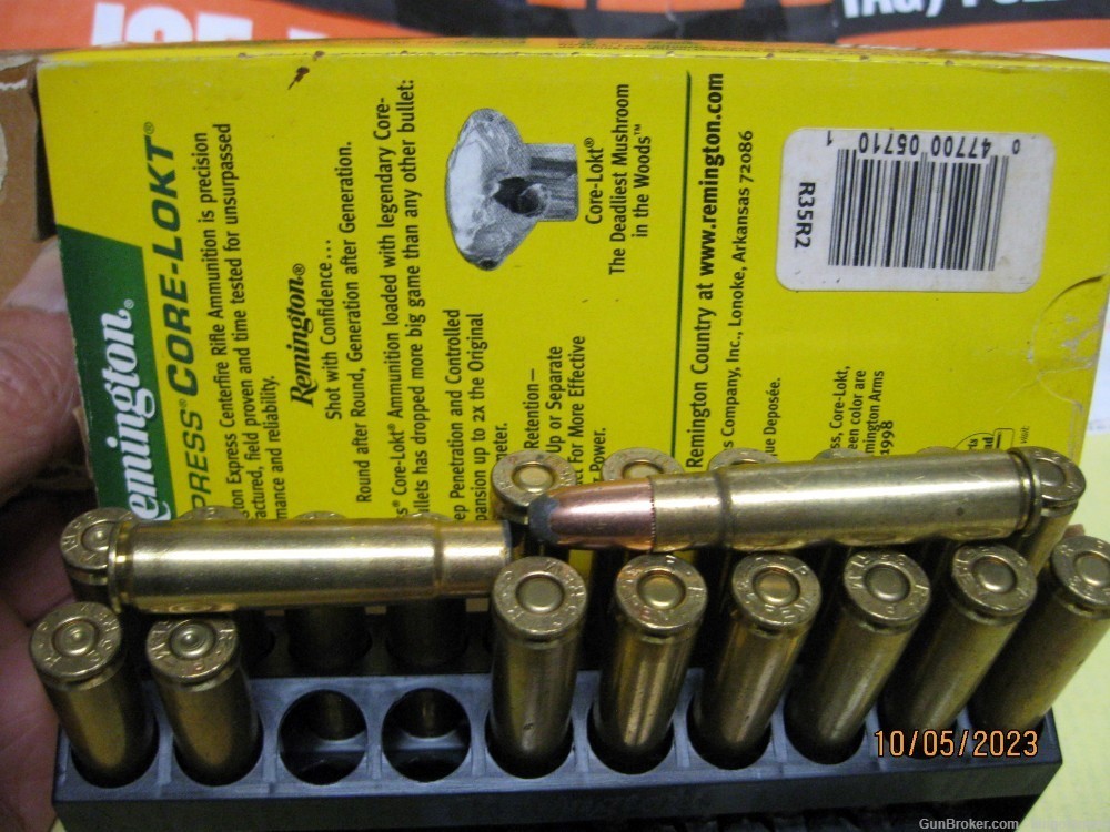 35 REM 200 gr SP CoreLokt Ammo and 1-x Brass deer Ammo ; more available-img-5