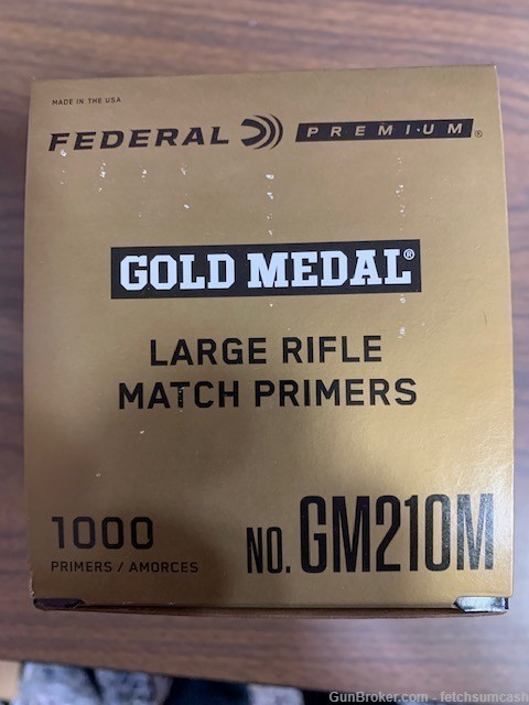 1000 Count Federal Match Large Rifle Primers GM210M-img-0