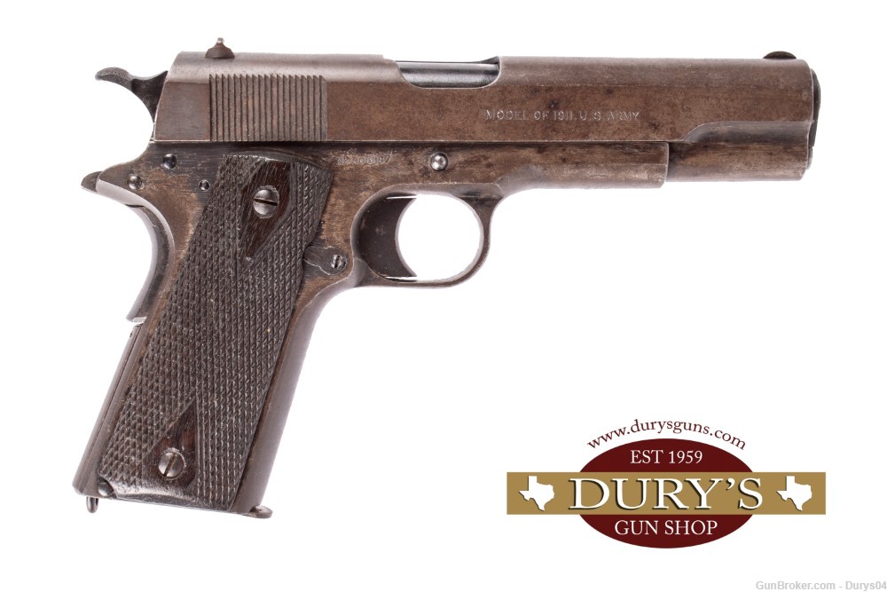 *War Time* U.S. Property Colt 1911 "Black Army" 45Acp Durys# 17136-img-0