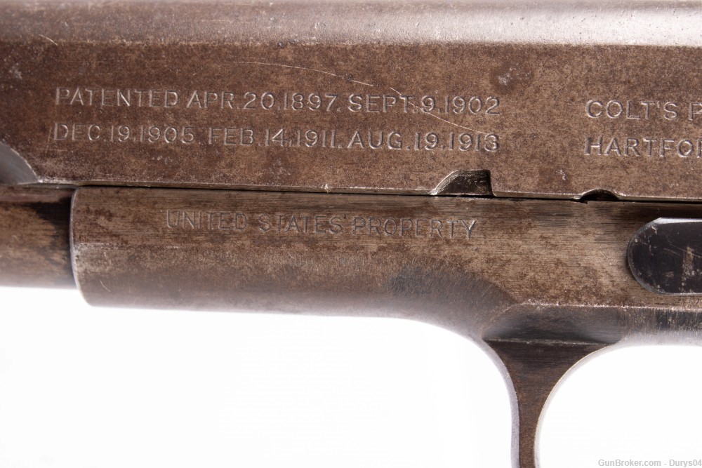 *War Time* U.S. Property Colt 1911 "Black Army" 45Acp Durys# 17136-img-11