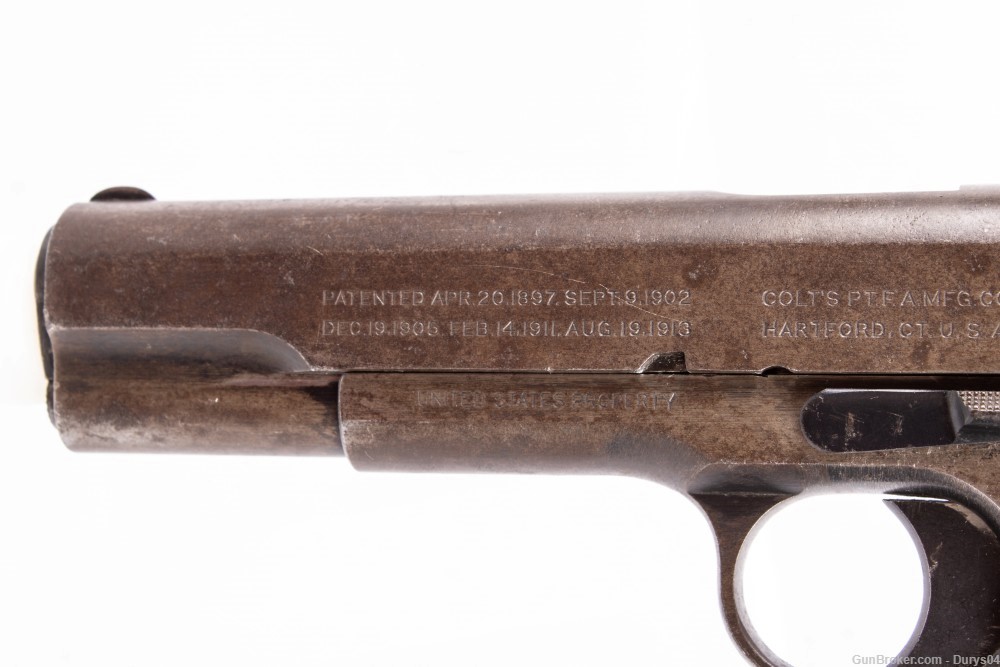 *War Time* U.S. Property Colt 1911 "Black Army" 45Acp Durys# 17136-img-8