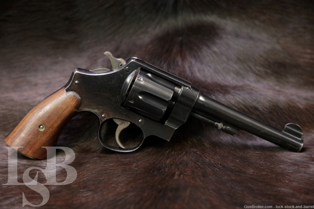 U.S. Marked Smith & Wesson S&W Model 1917 .45 ACP Hand Ejector Revolver C&R-img-0