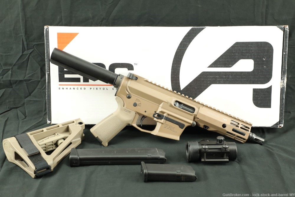 Aero Precision EPC-9 FDE 9mm 5.5” Semi-auto AR Pistol Glock Mags-img-2