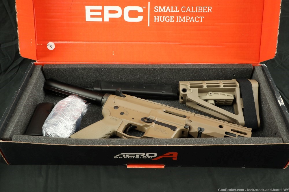 Aero Precision EPC-9 FDE 9mm 5.5” Semi-auto AR Pistol Glock Mags-img-55