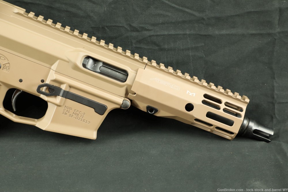 Aero Precision EPC-9 FDE 9mm 5.5” Semi-auto AR Pistol Glock Mags-img-6