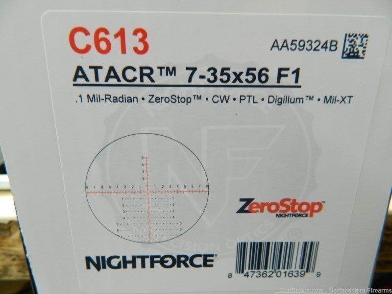 NIGHTFORCE ATACR 7-35X56 F1 MIL XT C613 FREE SHIPPING -img-2