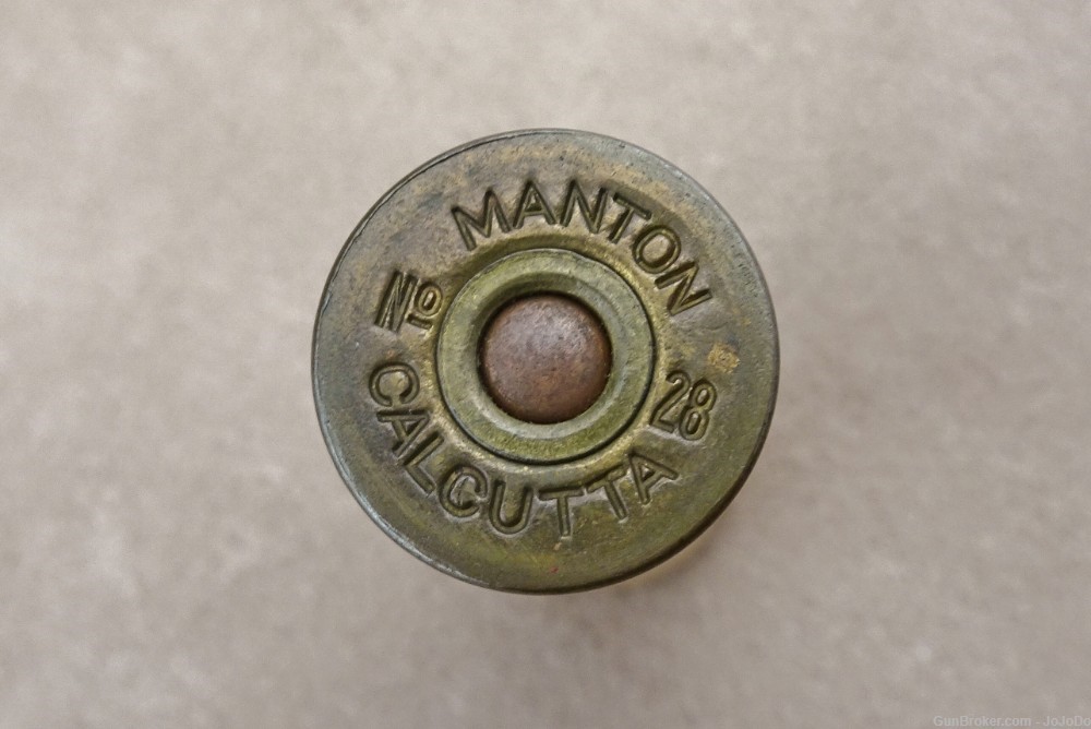 Manton's Calcutta 28-Gauge Shot Shell - Vintage Cartridge-img-5
