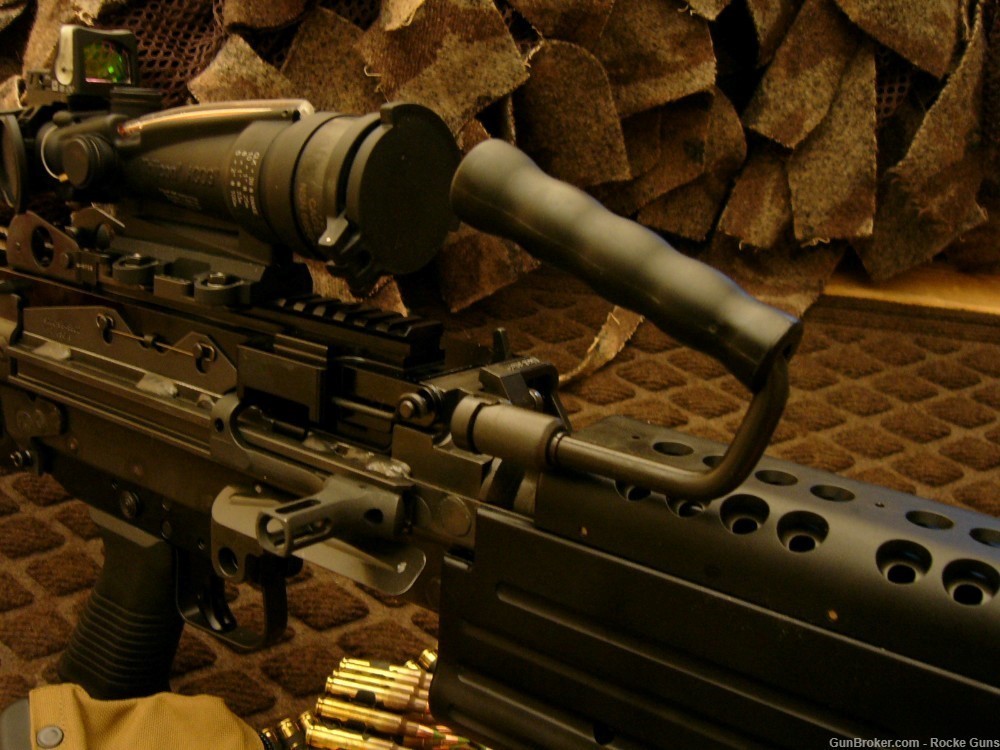 FN FNH HERSTAL M249 M249S 5.56 NATO BELTED GREEN TIP TRIJICON ACOG RMR 5.56-img-13