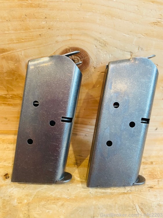 (2) AMT 45 ACP BackUp Brand New Stainless Steel Factory Mags-img-1