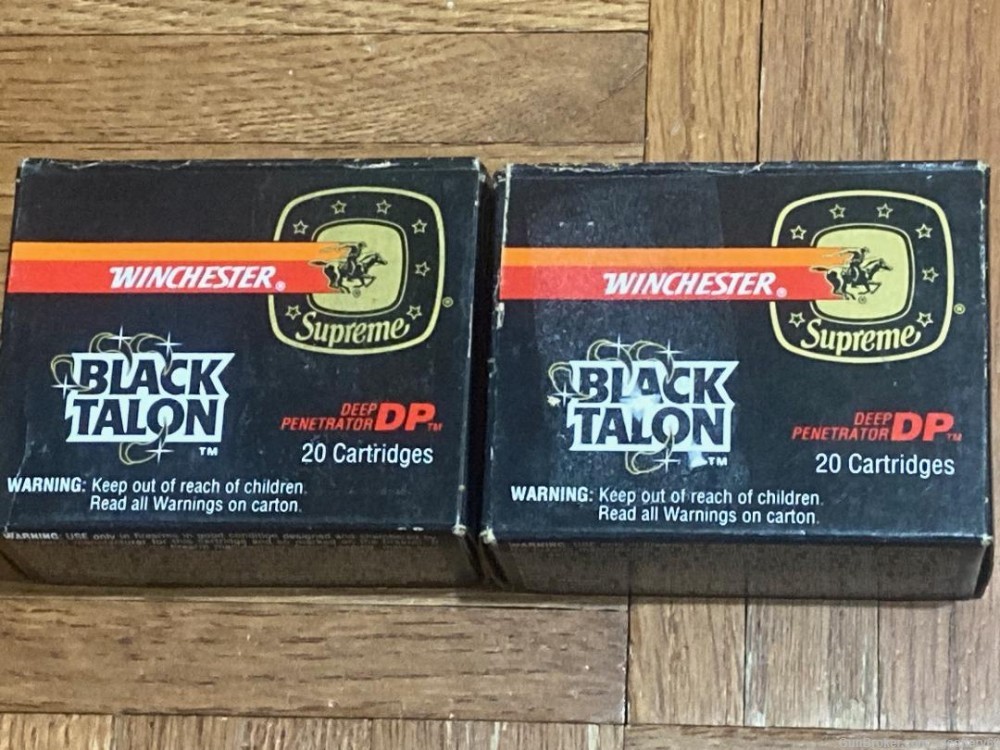 Black Talon 40 S&W 180 gr SXT HP Pistol Ammo 36 rd Winchester Supreme S40SW-img-0
