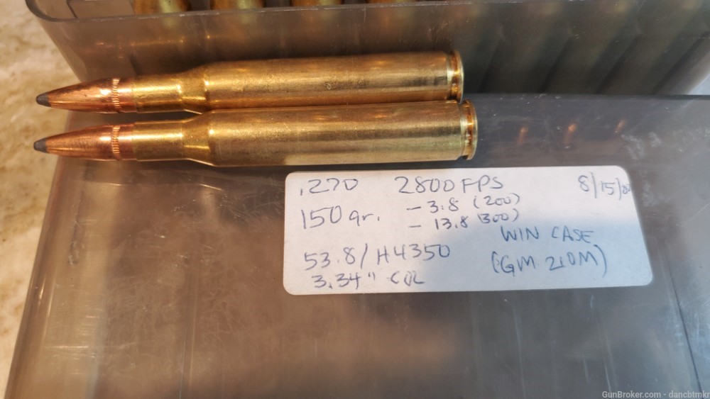 270 Winchester ammo - 78 rounds handloads and 15 brass  - see details-img-3