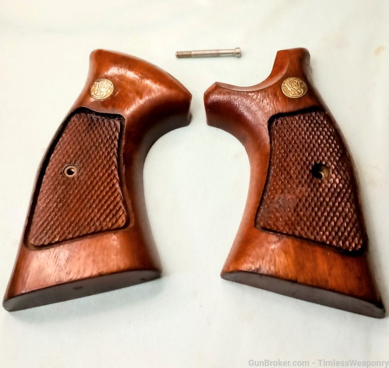 Smith & Wesson K & L Frame GONCALO ALVES Target Grips S&W Revolver Grip -img-0