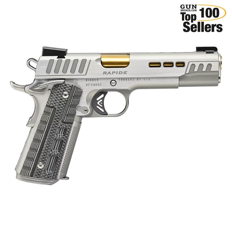 KIMBER Rapide Dawn .45 ACP 5in 9rd Stainless /Gray/Blk Grips Pistol 3000423-img-0