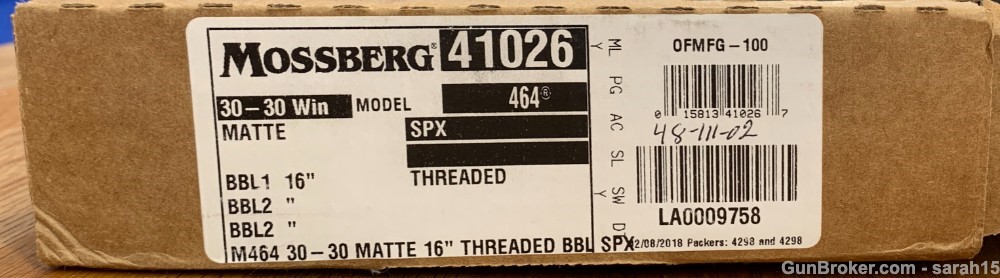 MOSSBERG MODEL 464 SPX THREADED 16" BBL ORIG BOX MODEL 464SPX .30-30 WIN-img-3