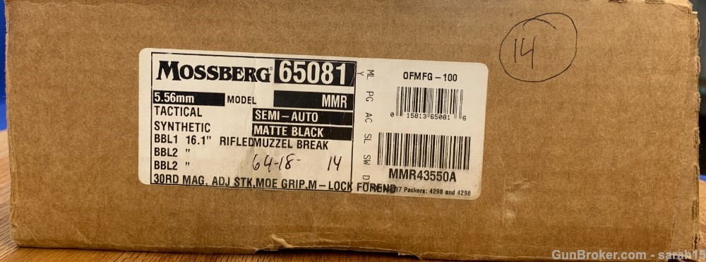 MOSSBERG TACTICAL MMR RIFLE 16.1" BLACK ORIGINAL BOX & PAPERS 5.56 NATO-img-3