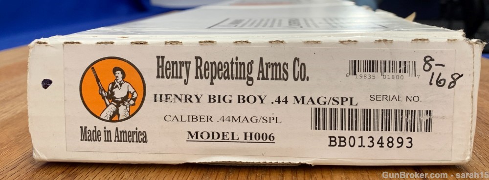 HENRY BIG BOY MODEL H006 .44 MAGNUM ORIGINAL BOX & PAPERS GOLDEN BOY NOS-img-3