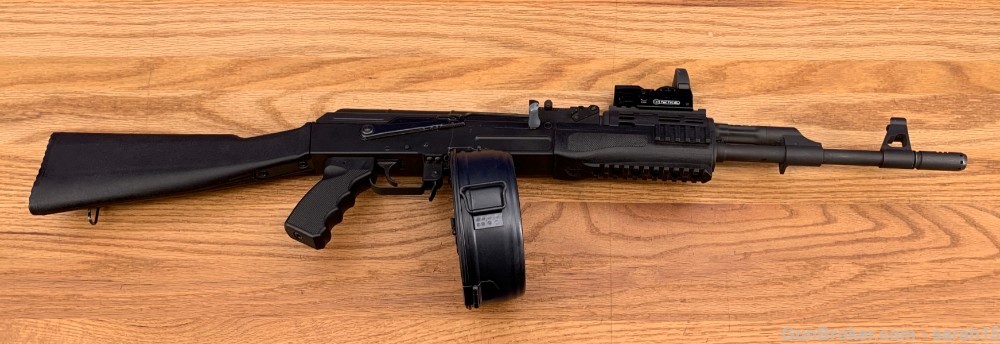 CENTURY ARMS AK-47 CENTURION 39 SPORTER 7.62X39MM ORIGINAL CASE & DRUM -img-5