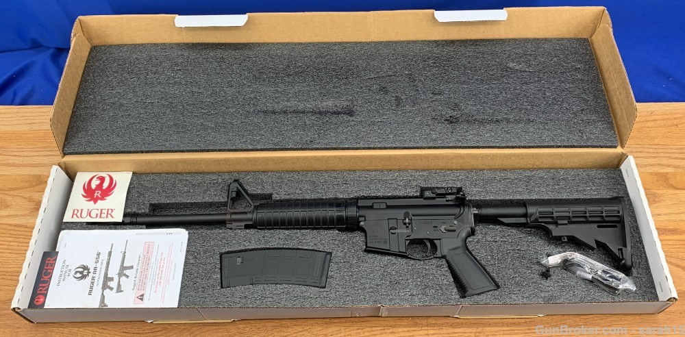 RUGER 16.1" BLACK AR-556 ORIG BOX & PAPERS AR-15 5.56 NATO NEW OLD STOCK-img-25