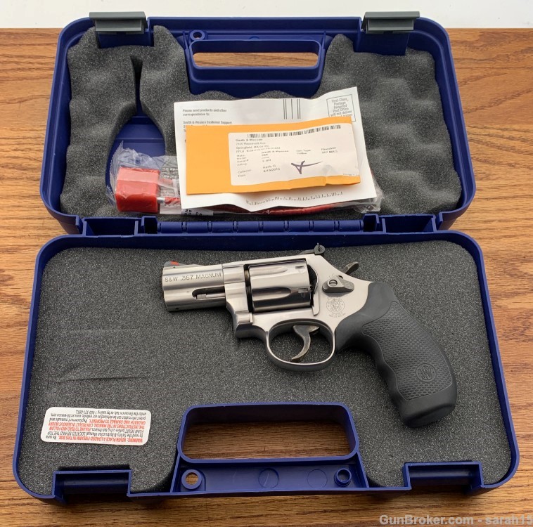 S&W 2.5" STAINLESS 7-SHOT 686 686-7 PLUS 7-SHOT .357 MAG ORIG BOX & PAPERS-img-24