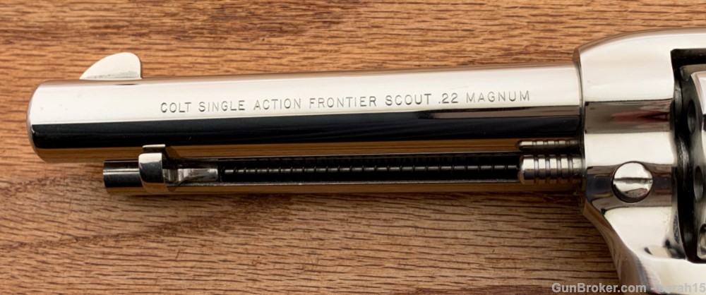 1960 COLT 5" NICKEL FRONTIER SCOUT SA .22 MAG CONSECUTIVE IN OTHER AUCTION-img-8