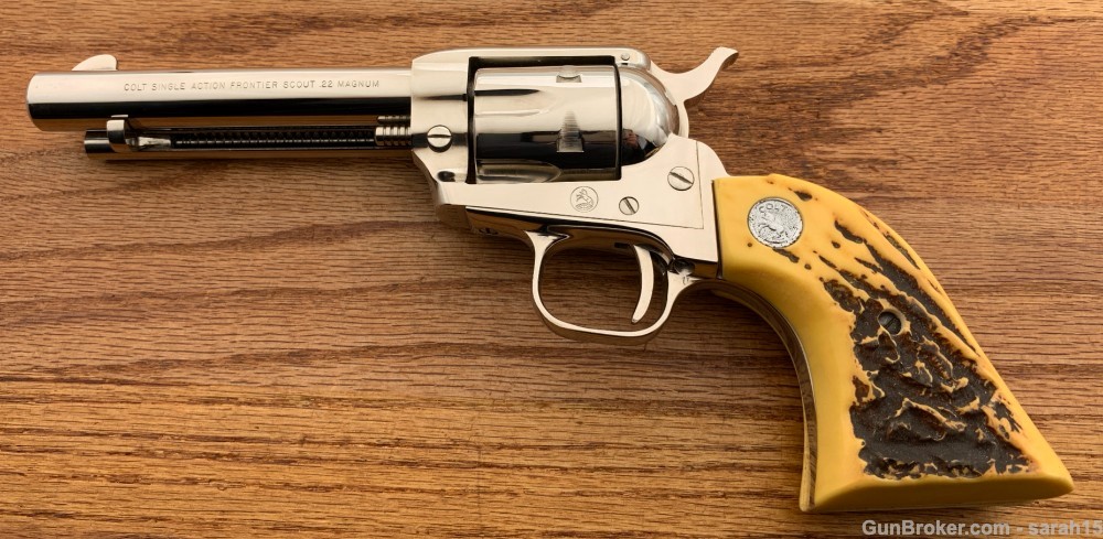 1960 COLT 5" NICKEL FRONTIER SCOUT SA .22 MAG CONSECUTIVE IN OTHER AUCTION-img-5